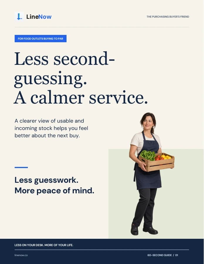 Cover of Less second-guessing. A calmer service.
